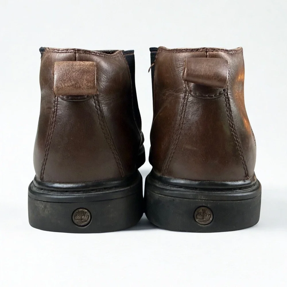 Timberland Chelsea Boots Mens 10.5 Brown Leather Waterproof Ankle‎ Boot Classic